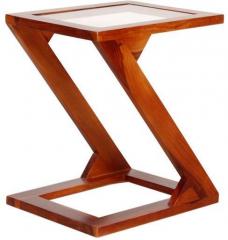 Woodsworth Malaga Solid Wood End Table Cum Coffee Table in Honey Oak Finish