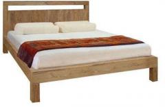 Woodsworth Managua Solid Wood Queen Size Bed in Natural Sheesham Finish