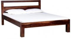 Woodsworth Managua Solid Wood Queen Size Bed in Provincial Teak Finish