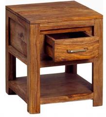 Woodsworth Manaus Bed Side Table in Colonial Maple Finish