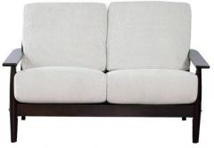 Woodsworth Marcella Beige Two Seater Sofa in Cappuccino Finish