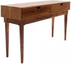 Woodsworth Mariana Teak Wood Console Table in Natural Teak Finish