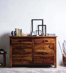 Woodsworth Maritsa Chest of Eight Drawers in Provincial Teak Finish