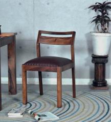 Woodsworth Maritsa Dining Chair in Melamine Provincial Teak Finish