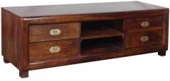 Woodsworth Mathias Entertainment Unit in Provincial Teak Finish