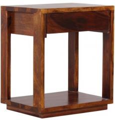 Woodsworth Medellin Bed Side Table in Honey Oak Finish