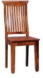 Woodsworth Medellin Solid Wood Back Chair In Honey Oak Finish