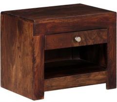 Woodsworth Medellin Solid Wood Bed Side Table in Provincial Teak Finish