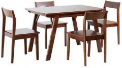 Woodsworth Milia Four Seater Dining Set in Oak Finish