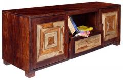 Woodsworth Monterrey Entertainment Unit in Colonial Maple Finish