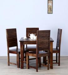 Woodsworth Montesano Four Seater Dining Set in Provincial Teak Finish