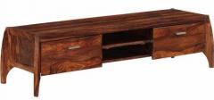 Woodsworth Montevideo Solid Wood Entertainment Unit in Honey Oak Finish