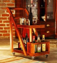 Woodsworth Mosby Bar Trolley in Honey Oak Finish