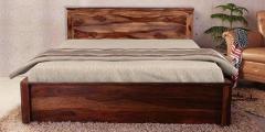 Woodsworth Nashville King bed with storage in Provincial Teak Finish