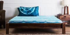 Woodsworth Nashville Queen Size Bed in Provincial Teak Finish