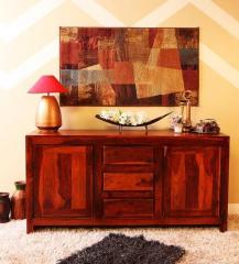 Woodsworth Nashville Solid Wood Sideboard in Honey Oak Finish