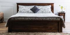 Woodsworth Oakville King Size Bed in Provincial Teak Finish