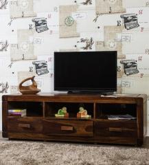 Woodsworth Ontario Solid Wood Entertainment Unit in Provincial Teak Finish