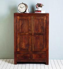 Woodsworth Ontario Solid Wood Wardrobe in Honey Oak Finish