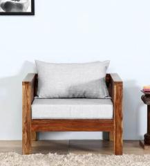 Woodsworth Orting Single Seater Sofa in Provincial Teak Finish