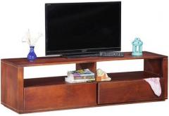 Woodsworth Palencia Solid Wood Entertainment Unit in Honey Oak Finish