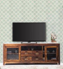 Woodsworth Peshtigo Entertainment Unit with 4 Drawers in Provincial Teak Finish