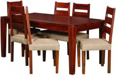 Woodsworth Pessoa Six Seater Dining Set in Colonial Maple Finish