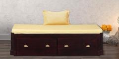 Woodsworth Polson Single Bed with Storage in Passion Mahogany Finish