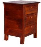 Woodsworth Porto Alegre Bed Side Table In Honey Oak Finish