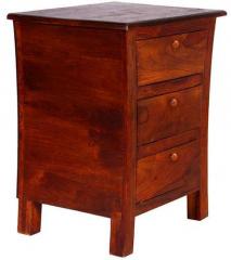 Woodsworth Porto Alegre Bed Side Table in Honey Oak Finish