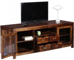 Woodsworth Puebla Entertainment Unit in Provincial Teak Finish