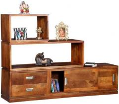 Woodsworth Puebla Multipurpose Display Unit Honey Oak Finish