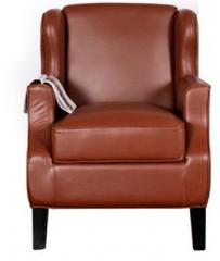 Woodsworth Queretaro Single Seater Sofa in Brown Finish