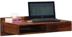 Woodsworth Quito Solid Wood Wall Mount Study cum Laptop Table in Provincial Teak Finish