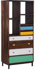 Woodsworth Raffine Book Shelf in Multi Colour Finish