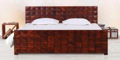 Woodsworth Reno King Bed With Storage in Honey Oak Finish