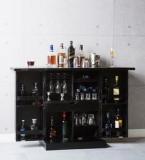 Woodsworth Reno Wooden Bar Cabinet In Espresso Walnut Finish