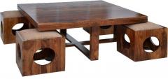 Woodsworth Rio Coffee Table Set in Provincial Teak Finish