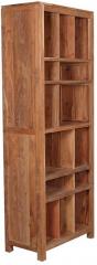 Woodsworth Rio Segmented Book Shelf in Natural Sheesham Finish