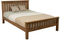 Woodsworth Saffron Queen Sized Bed in Natural Sheesham Finish