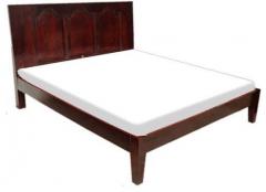 Woodsworth Saffron Sturdy King Size Bed in Espresso Walnut Finish