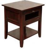 Woodsworth Salvador Bed Side Table In Passion Mahogany Finish