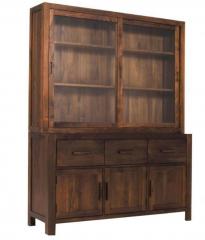 Woodsworth San Jose Hutch Cabinet in Provincial Teak Finish