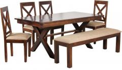 Woodsworth San Juan Dining Set in Provincial Teak