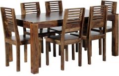 Woodsworth San Juan Six Seater Dining Set in Provincial Teak Finish