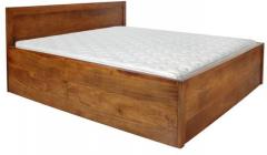 Woodsworth San Luis Solid Wood King Size bed with storage in Provincial Teak Finish