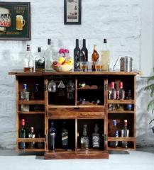 Woodsworth San Marino Bar Cabinet in Provincial Teak Finish