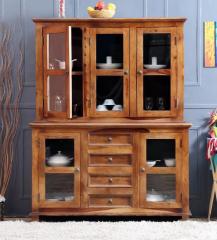 Woodsworth San Marino Hutch Cabinet in Provincial Teak Finish