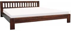 Woodsworth Santa Cruz Solid Wood King Size Bed in Provincial Teak Finish