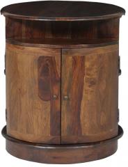 Woodsworth Santa Fe Solid Wood Bar Cabinet in Provincial Teak Finish